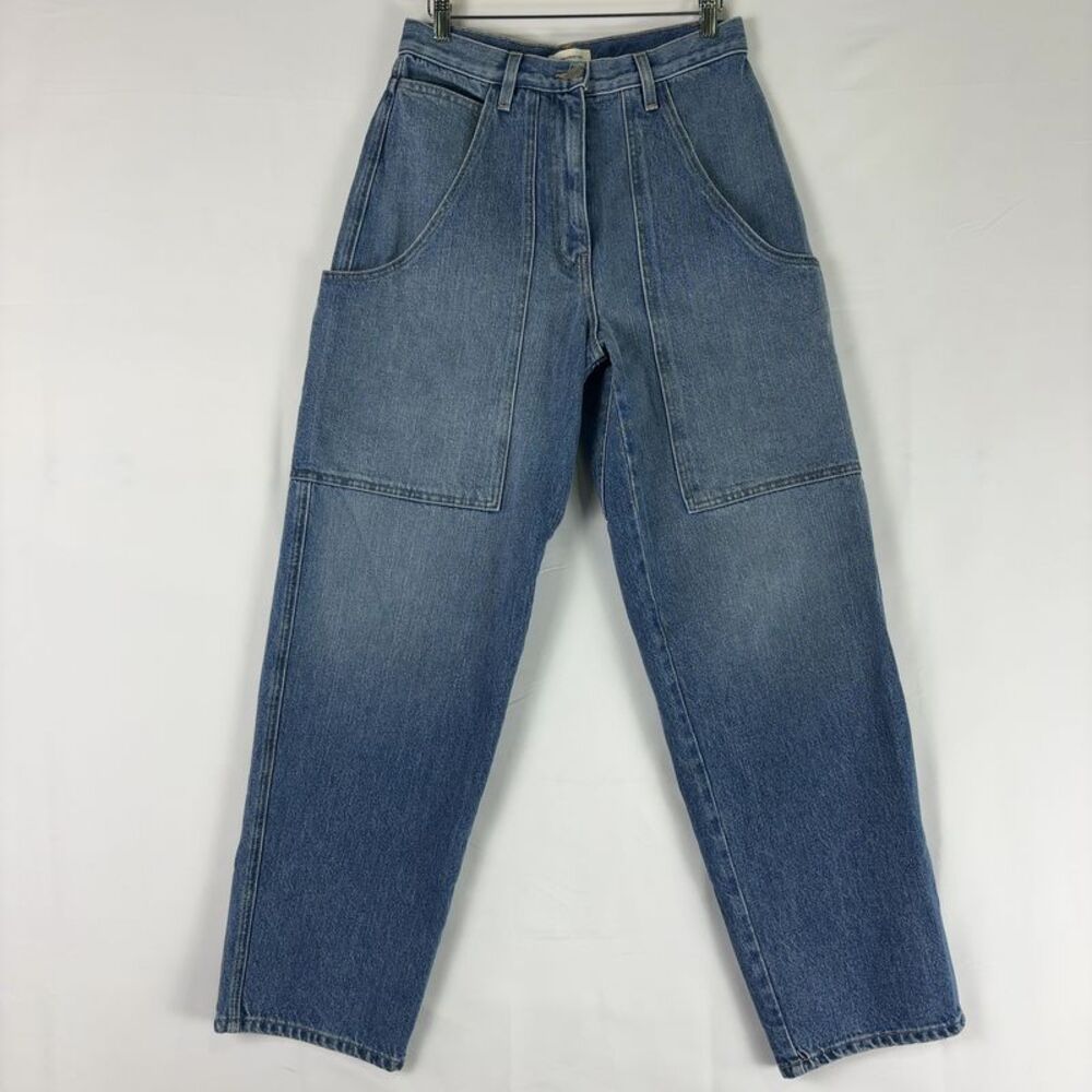 James Street Co. Cargo Barrel Jean in Blue Denim